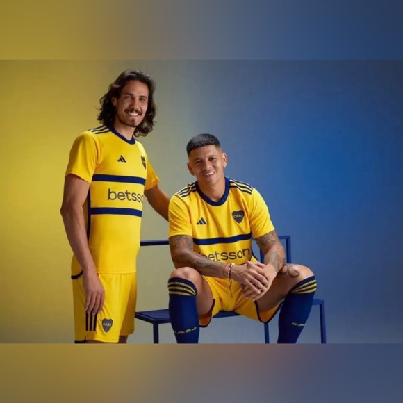 Adidas Authentic Boca Juniors Argentina Soccer Yellow HT3675 Jersey Men's Sz: S - Picture 2 of 7